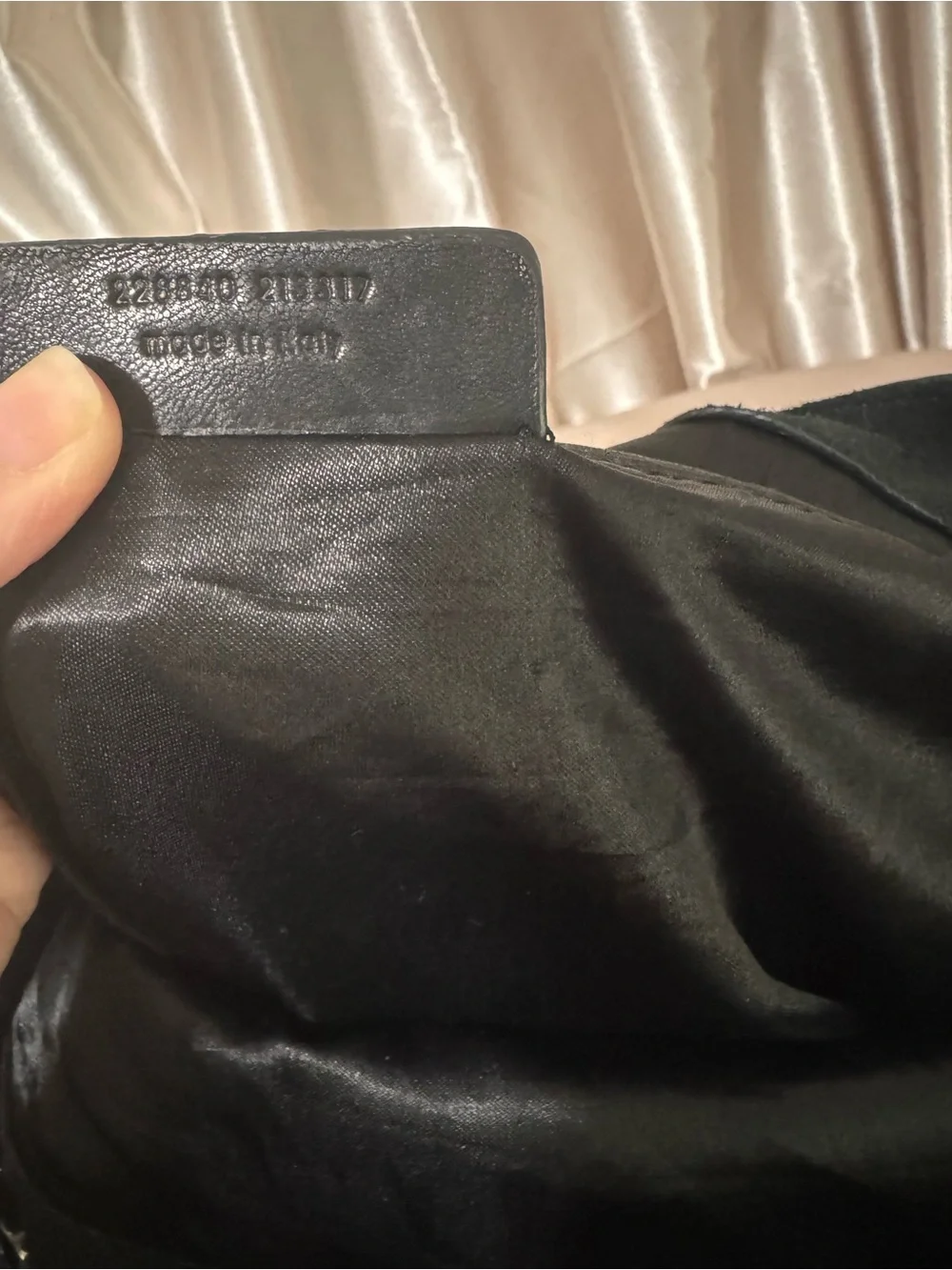 Yves Saint Laurent Black Leather Hobo Bag